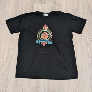Vintage Compagnie Internationale Express Black Embroidered Crest T-Shirt Mens M